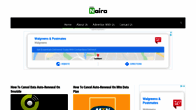 What Nairanaira.com website looked like in 2020 (4 years ago)