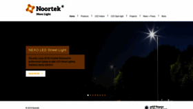 What Noortek.com website looked like in 2020 (4 years ago)