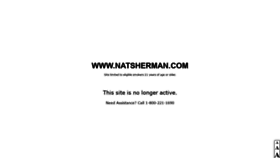 What Natshermancigarettes.com website looked like in 2020 (4 years ago)
