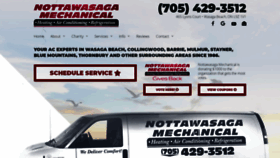 What Nottawasagamechanical.com website looked like in 2020 (4 years ago)