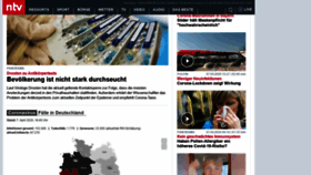 What N-tv.de website looked like in 2020 (4 years ago)