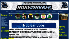 What Nukeworker.com website looked like in 2020 (4 years ago)