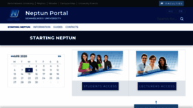 What Neptun.semmelweis.hu website looked like in 2020 (4 years ago)