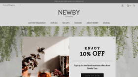 What Newbyteas.co.uk website looked like in 2020 (4 years ago)