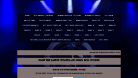 What Nativeamericanmusicawards.com website looked like in 2020 (4 years ago)