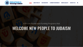 What Ncejudaism.org website looked like in 2020 (4 years ago)