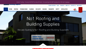 What No1roofing.com.au website looked like in 2020 (4 years ago)