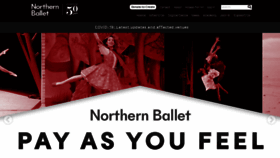 What Northernballet.com website looked like in 2020 (4 years ago)