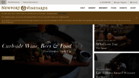 What Newportvineyards.com website looked like in 2020 (4 years ago)