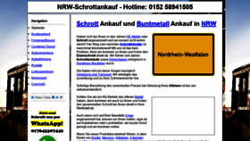 What Nrw-schrottankauf.de website looked like in 2020 (4 years ago)