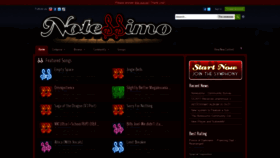 What Notessimo.net website looked like in 2020 (4 years ago)