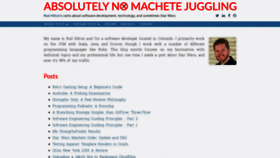 What Nomachetejuggling.com website looked like in 2020 (4 years ago)