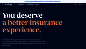 What Newfrontinsurance.com website looked like in 2020 (4 years ago)