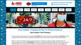 What Nanohospitals.com website looked like in 2020 (4 years ago)