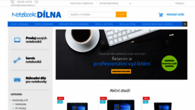 What Notebookdilna.cz website looked like in 2020 (4 years ago)