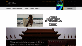 What Nationalgeographic.pl website looked like in 2020 (4 years ago)