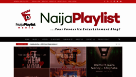 What Naijaplaylist.com website looked like in 2020 (4 years ago)