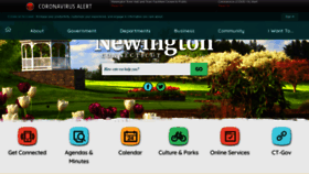What Newingtonct.gov website looked like in 2020 (4 years ago)