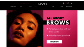 What Nyxcosmetics.co.uk website looked like in 2020 (4 years ago)