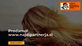 What Najdipartnerja.si website looked like in 2020 (4 years ago)