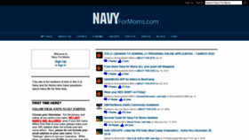 What Navyformoms.com website looked like in 2020 (4 years ago)