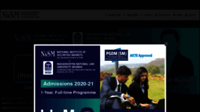 What Nism.ac.in website looked like in 2020 (4 years ago)