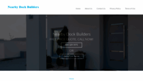 What Nearbydockbuilders.com website looked like in 2020 (3 years ago)