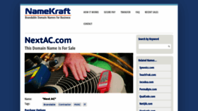 What Nextac.com website looked like in 2020 (4 years ago)