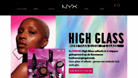 What Nyxcosmetics.be website looked like in 2020 (4 years ago)