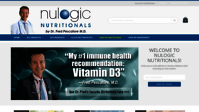 What Nulogicnutritionals.com website looked like in 2020 (4 years ago)