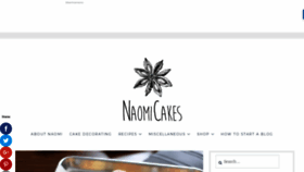 What Naomicakes.com website looked like in 2020 (4 years ago)