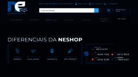 What Neletronicashop.com.br website looked like in 2020 (4 years ago)