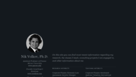 What Nikvolkov.com website looked like in 2020 (4 years ago)