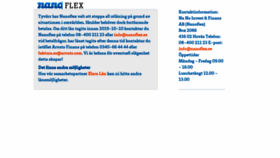 What Nanoflex.se website looked like in 2020 (5 years ago)