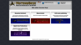 What Notenboerse.net website looked like in 2020 (4 years ago)