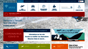 What Nice-aeroport.fr website looked like in 2020 (4 years ago)