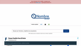 What Nombrerutyfirma.com website looked like in 2020 (4 years ago)