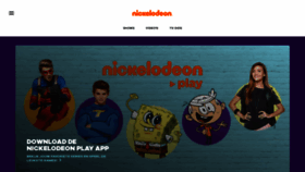 What Nickelodeon.be website looked like in 2020 (4 years ago)