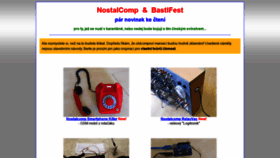 What Nostalcomp.cz website looked like in 2020 (4 years ago)