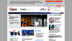 What Nexans.fr website looked like in 2020 (5 years ago)