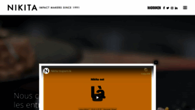 What Nikita.fr website looked like in 2020 (4 years ago)