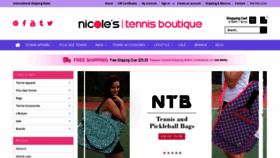 What Nicolestennisboutique.com website looked like in 2020 (3 years ago)