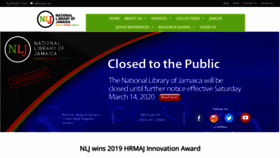 What Nlj.gov.jm website looked like in 2020 (4 years ago)