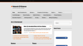 What Network-of-science.com website looked like in 2020 (3 years ago)