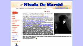 What Nicolademarchi.it website looked like in 2020 (4 years ago)