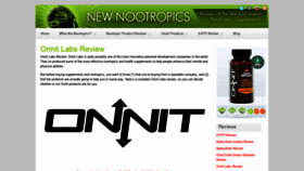 What Newnootropics.net website looked like in 2020 (4 years ago)