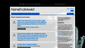 What Namethatmovie.org website looked like in 2020 (3 years ago)