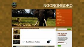 What Ngorongorocrater.org website looked like in 2020 (3 years ago)