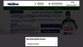 What Netlinetelecom.com.br website looked like in 2020 (3 years ago)