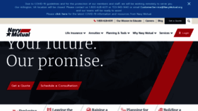 What Navymutual.org website looked like in 2020 (3 years ago)